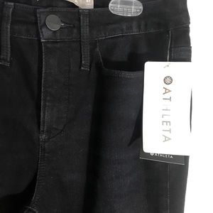 Athleta sculpted skinny fit jeans.